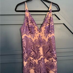 Free People Purple Sequin Dress